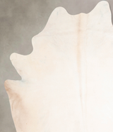 Ivory with Beige XX-Large Brazilian Cowhide Rug 8'0"H x 7'3"W #A30715 by Hudson Hides