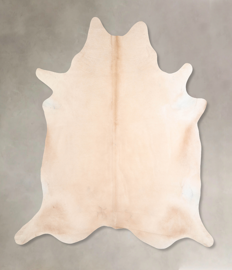 Beige XX-Large Brazilian Cowhide Rug 7'10"H x 7'2"W #A30760 by Hudson Hides