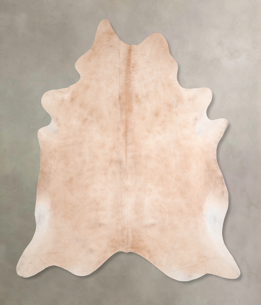 Beige XX-Large Brazilian Cowhide Rug 8'4"H x 7'3"W #A30762 by Hudson Hides