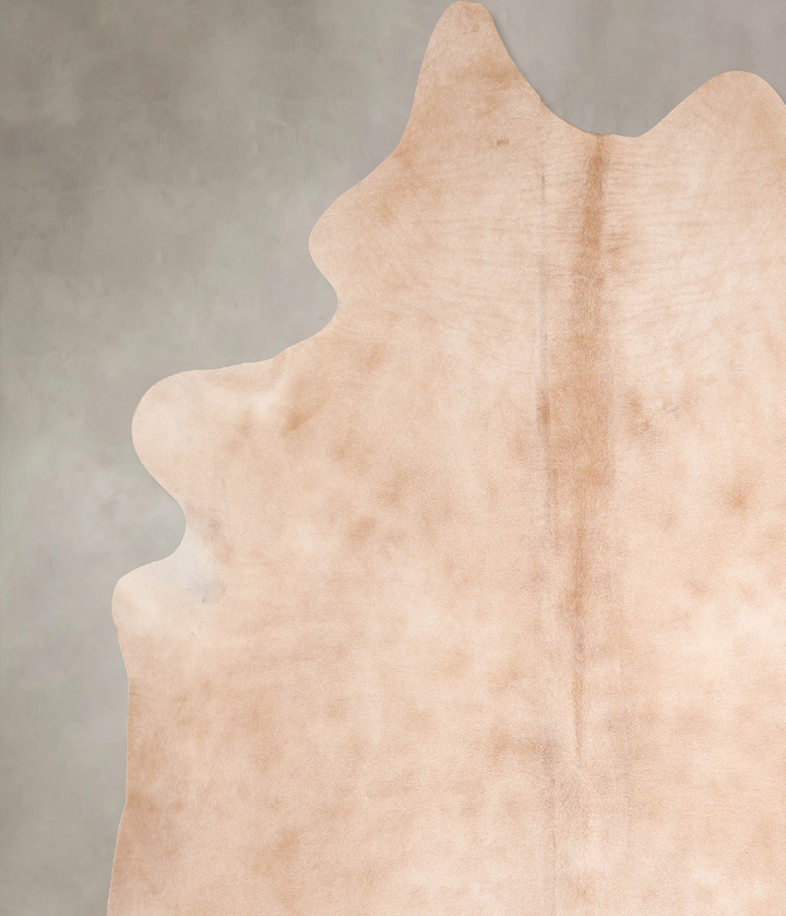 Beige XX-Large Brazilian Cowhide Rug 8'4"H x 7'3"W #A30762 by Hudson Hides