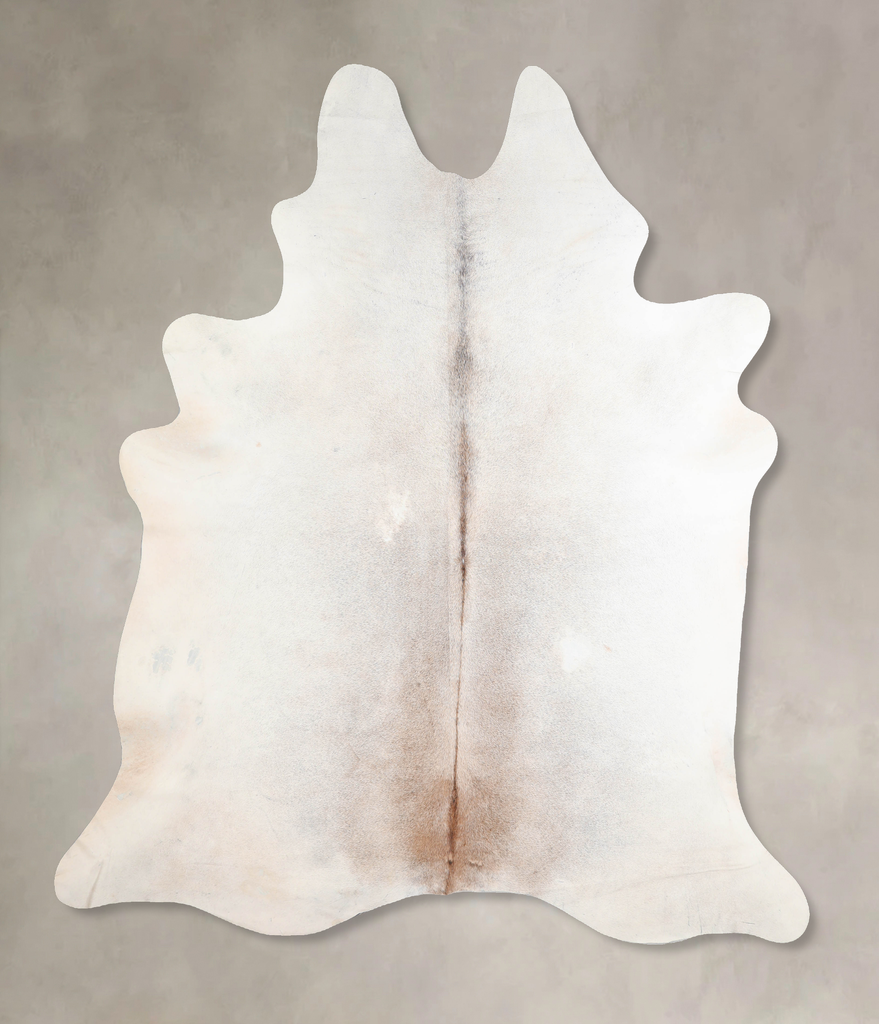 Grey with Beige XX-Large Brazilian Cowhide Rug 7'7"H x 6'9"W #A30768 by Hudson Hides