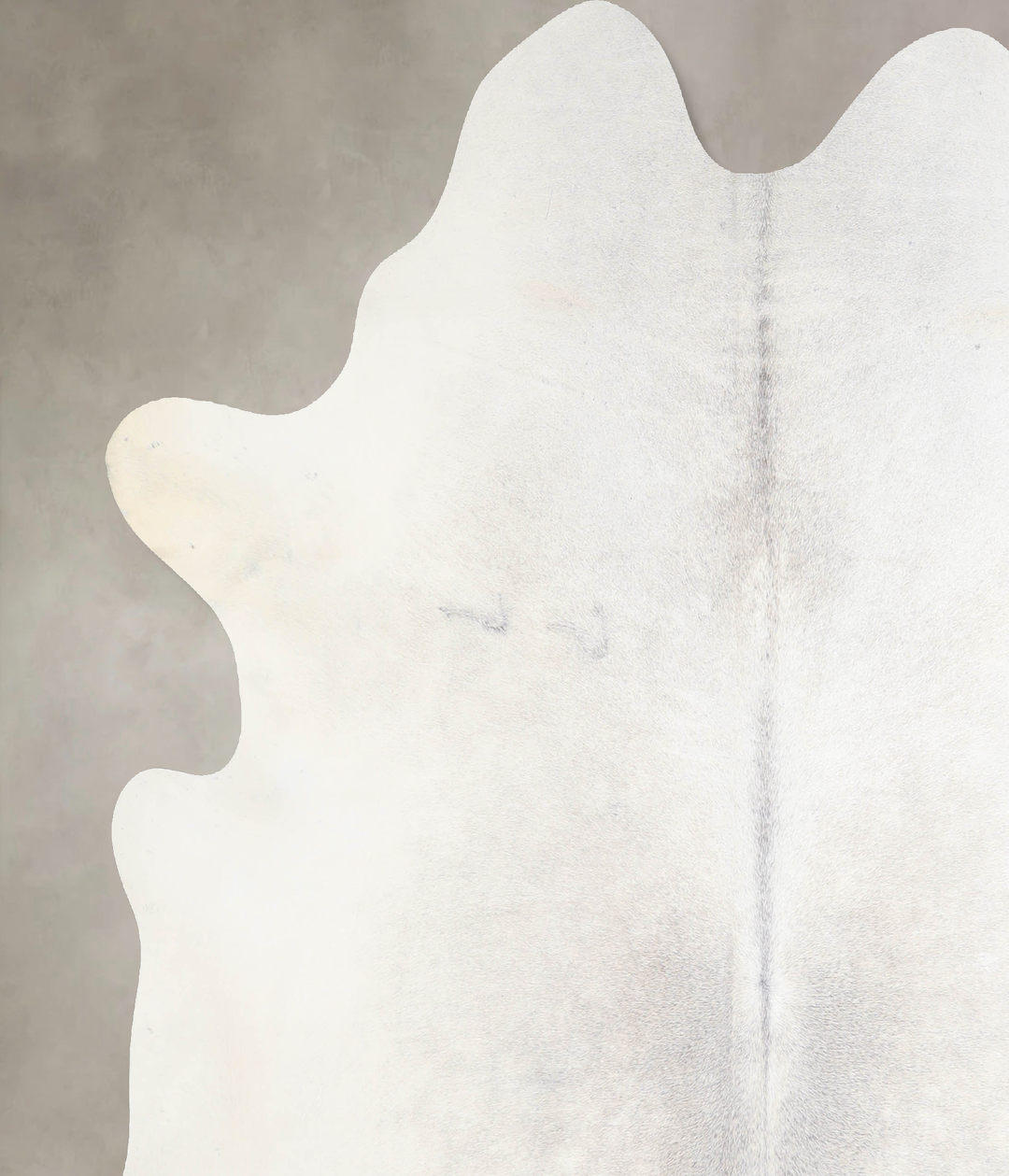 Light Grey X-Large Brazilian Cowhide Rug 7'3"H x 6'10"W #A30772 by Hud