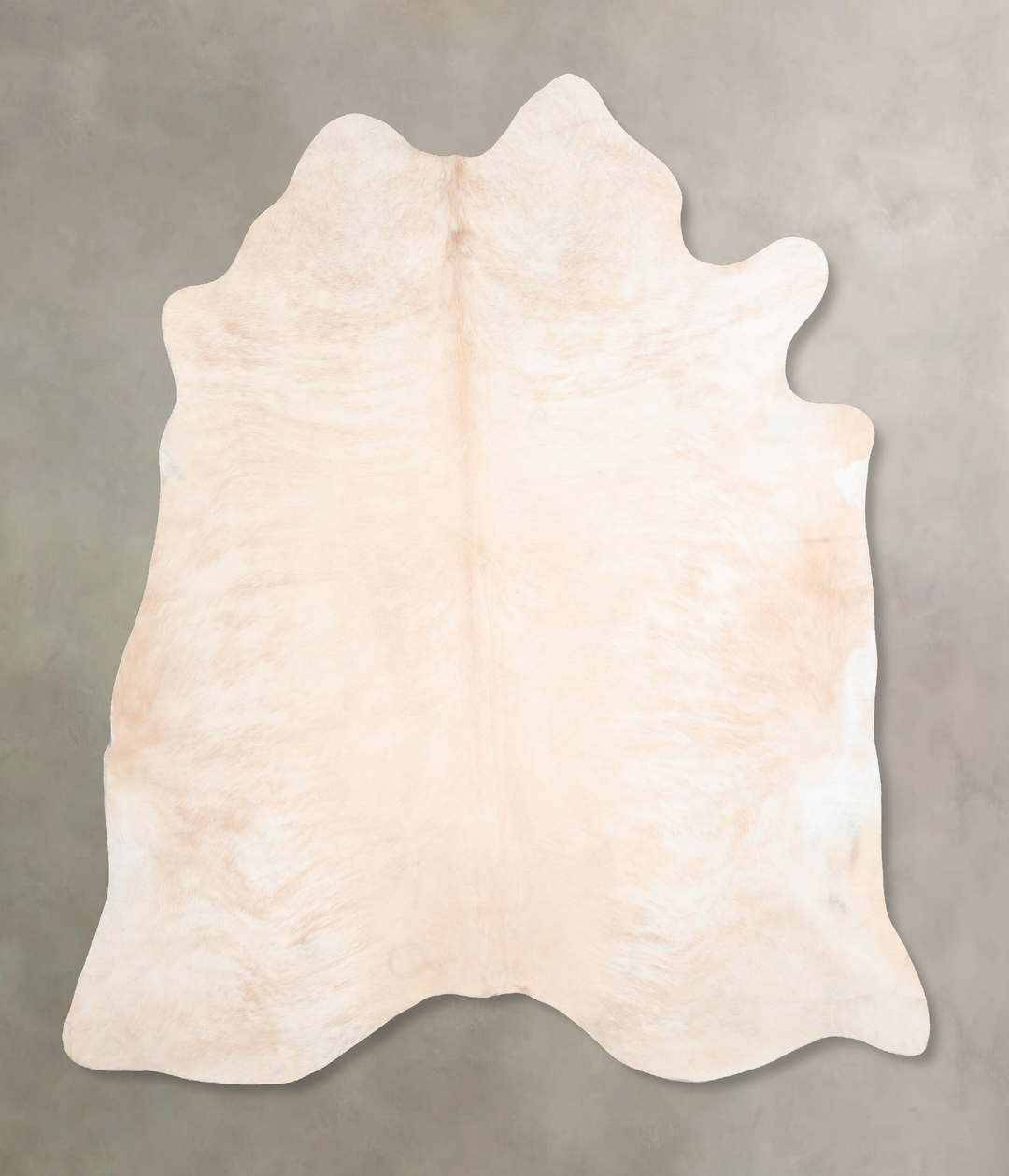 Beige XX-Large Brazilian Cowhide Rug 7'5"H x 6'10"W #A30784 by Hudson 