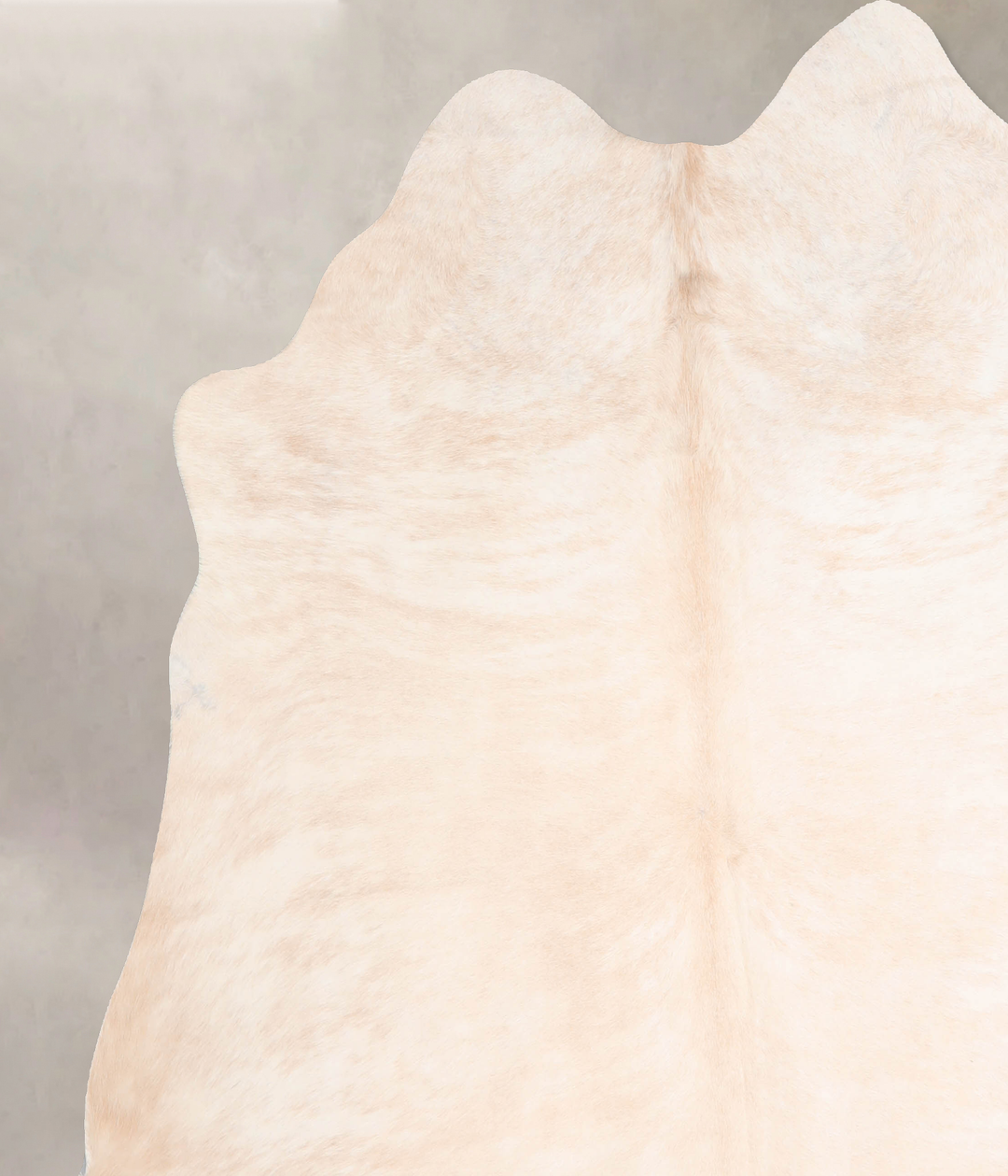 Beige XX-Large Brazilian Cowhide Rug 7'5"H x 6'10"W #A30784 by Hudson 