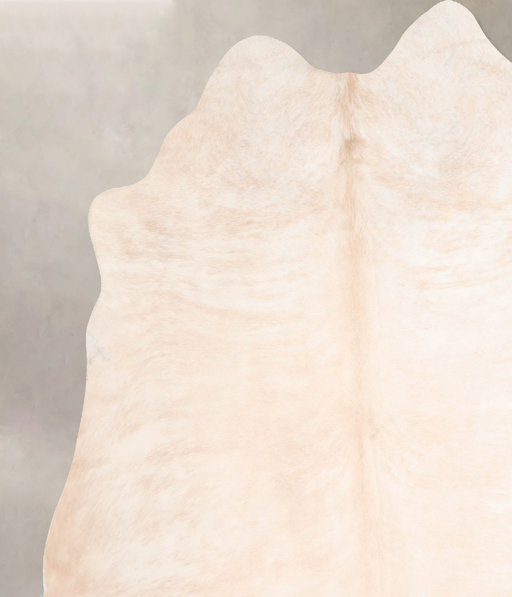 Beige XX-Large Brazilian Cowhide Rug 7'5"H x 6'10"W #A30784 by Hudson Hides