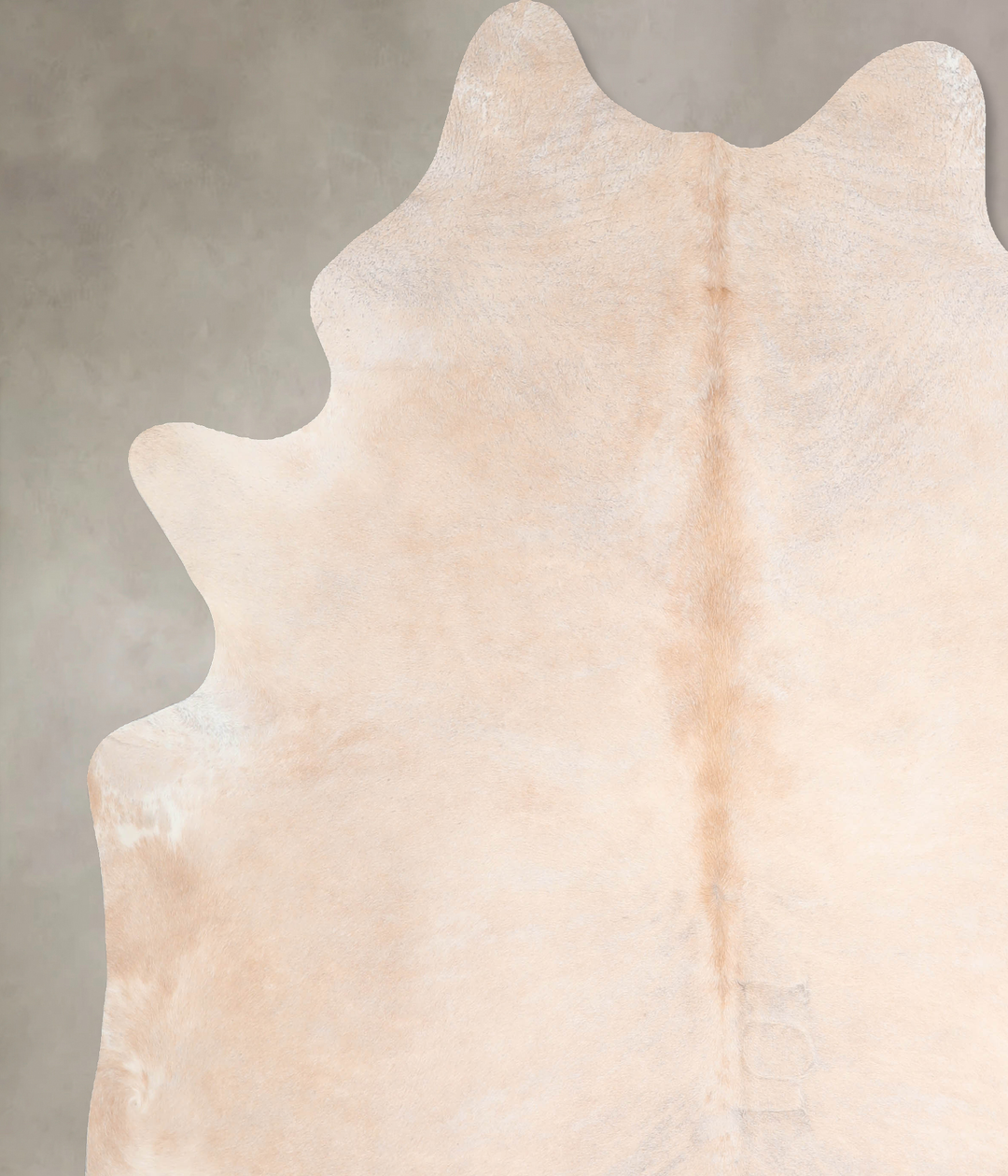 Beige XX-Large Brazilian Cowhide Rug 8'1"H x 7'4"W #A30805 by Hudson H