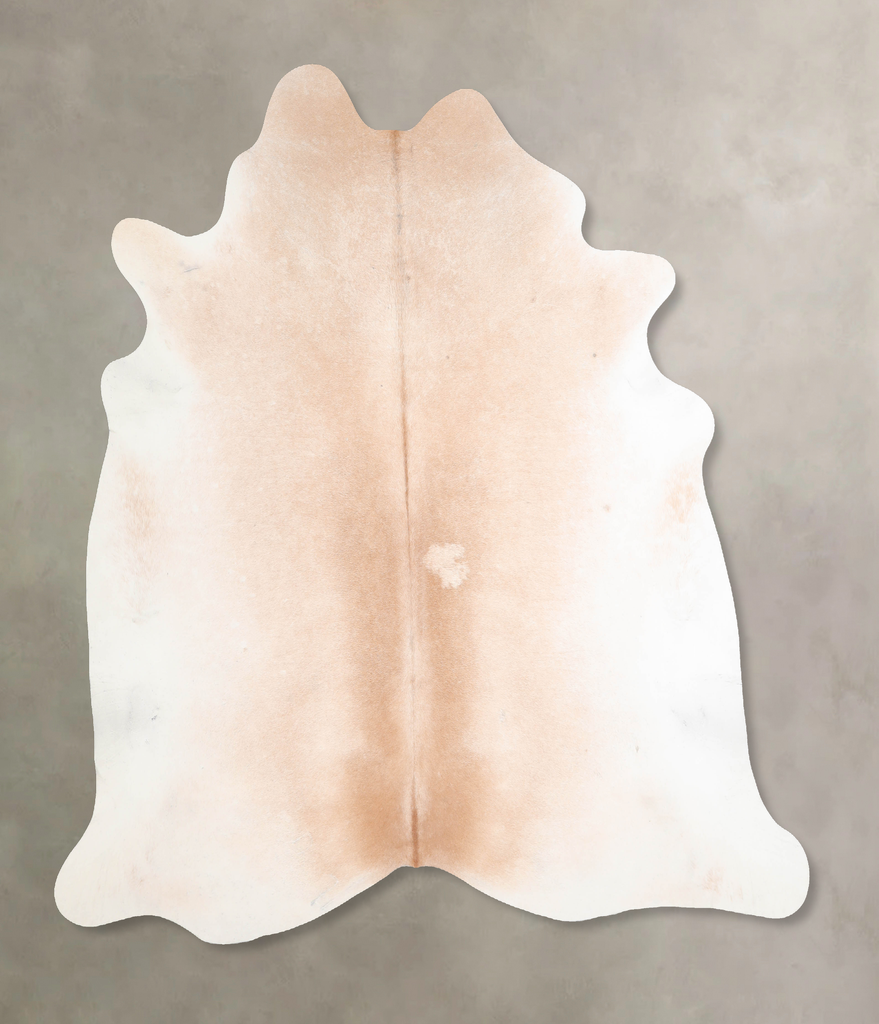 Light Caramel X-Large Brazilian Cowhide Rug 6'11"H x 6'10"W #A30811 by Hudson Hides