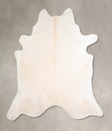 Ivory with Beige XX-Large Brazilian Cowhide Rug 8'2"H x 7'6"W #A30812 by Hudson Hides