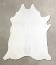 Light Grey X-Large Brazilian Cowhide Rug 7'1"H x 6'7"W #A30891 by Hudson Hides