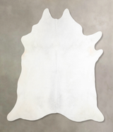 Light Grey X-Large Brazilian Cowhide Rug 7'1"H x 6'7"W #A30891 by Hudson Hides