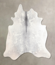 Medium Grey X-Large Brazilian Cowhide Rug 7'3"H x 6'10"W #A30920 by Hudson Hides