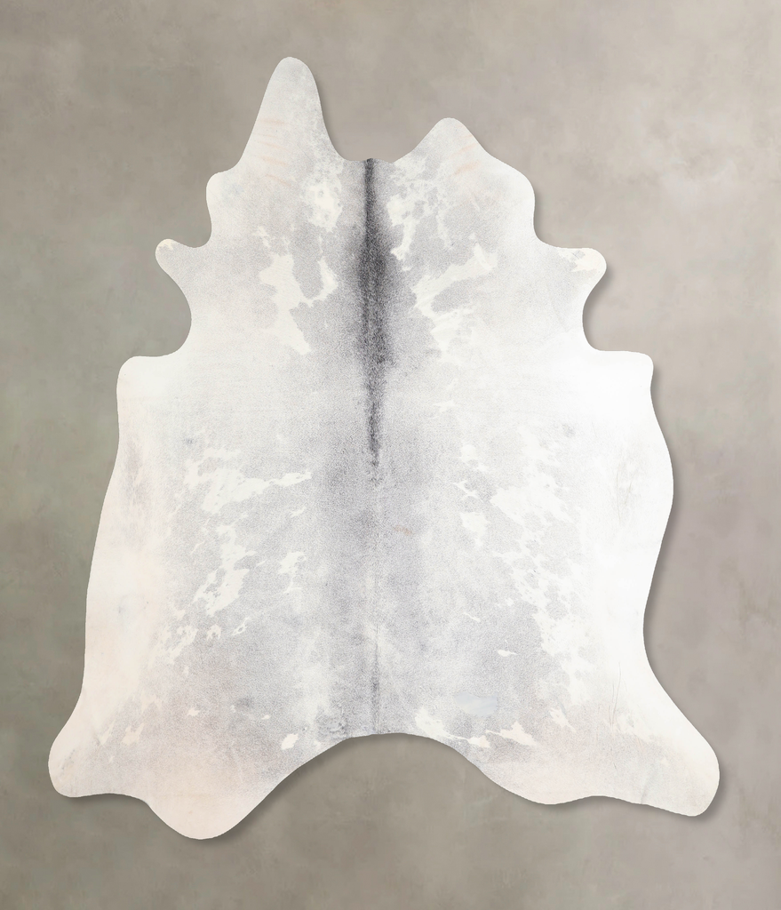 Medium Grey X-Large Brazilian Cowhide Rug 7'3"H x 6'10"W #A30920 by Hudson Hides