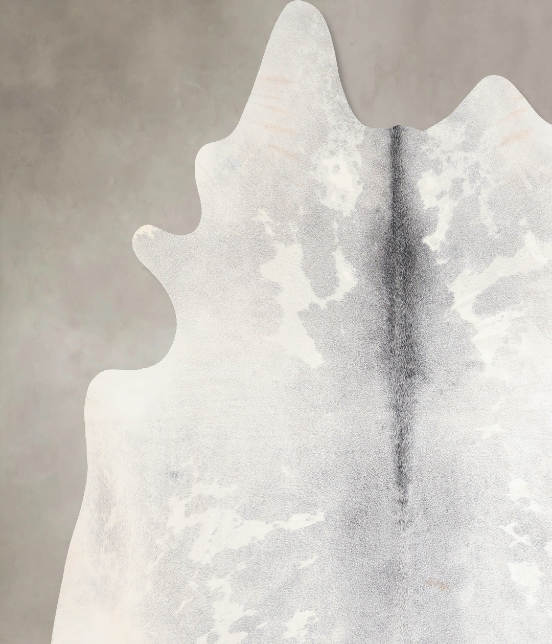 Medium Grey X-Large Brazilian Cowhide Rug 7'3"H x 6'10"W #A30920 by Hu