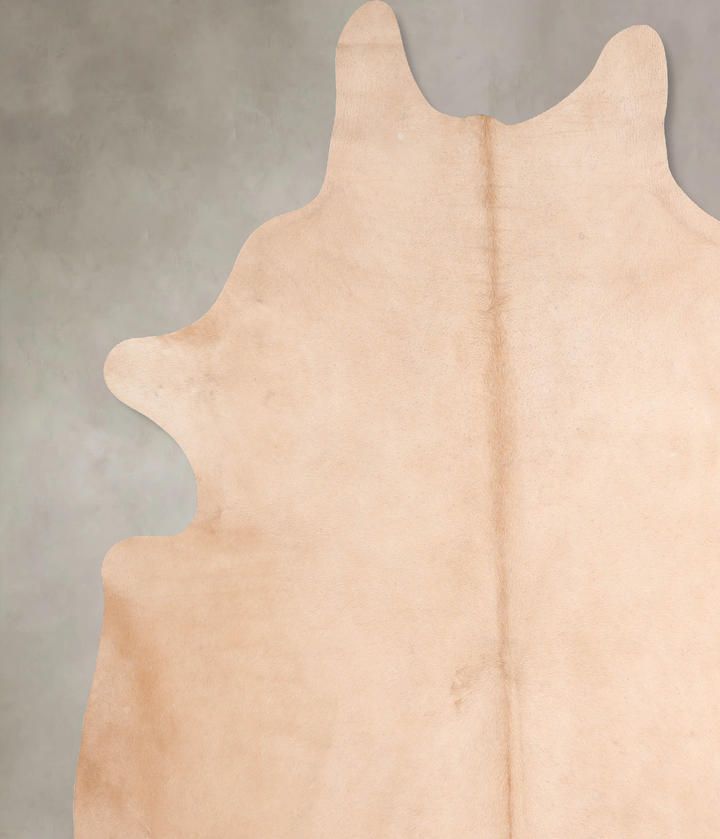 Beige XX-Large Brazilian Cowhide Rug 8'0"H x 7'2"W #A30927 by Hudson Hides