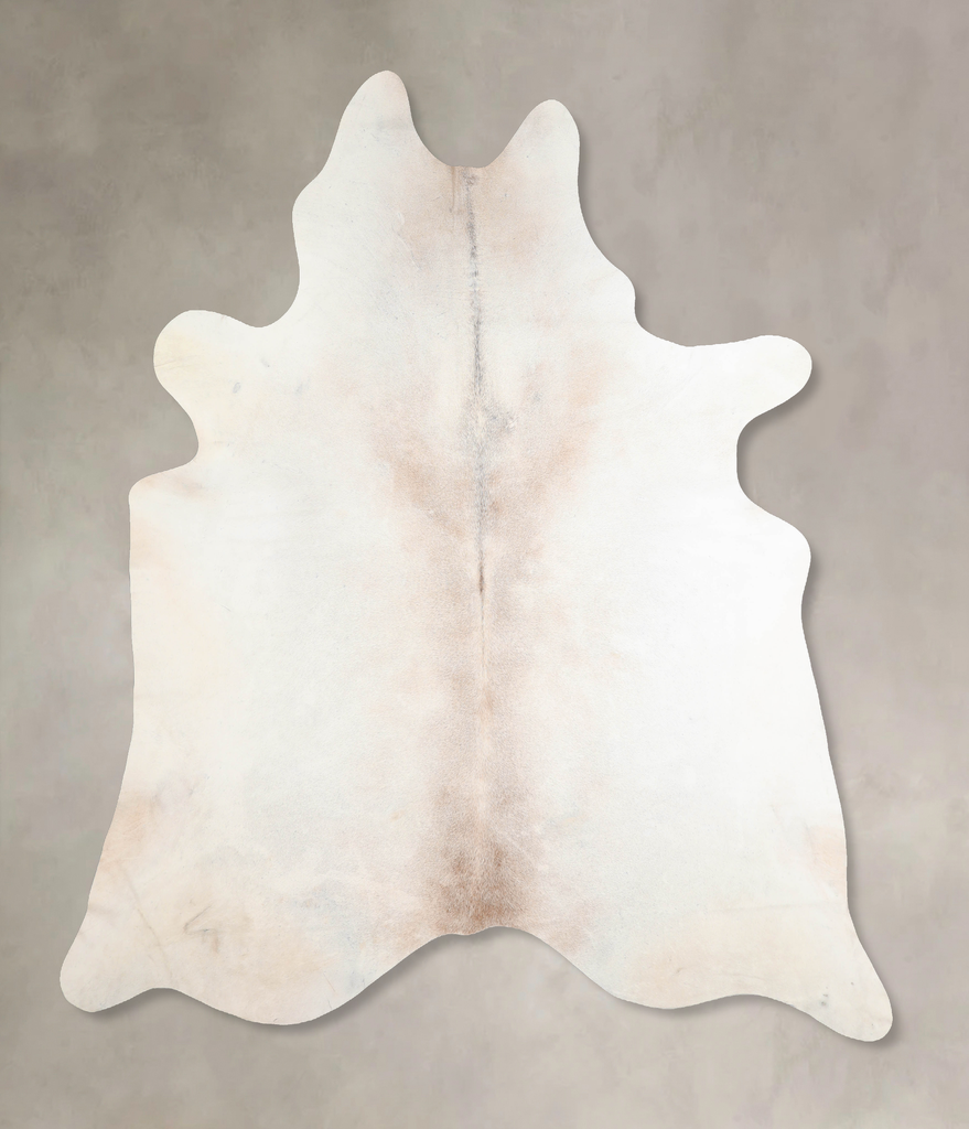 Grey with Beige XX-Large Brazilian Cowhide Rug 8'2"H x 7'1"W #A30936 by Hudson Hides