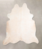 Ivory with Beige X-Large Brazilian Cowhide Rug 6'8
