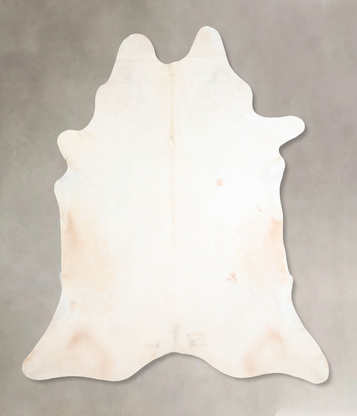 Ivory with Beige XX-Large Brazilian Cowhide Rug 7'10"H x 6'11"W #A30963 by Hudson Hides