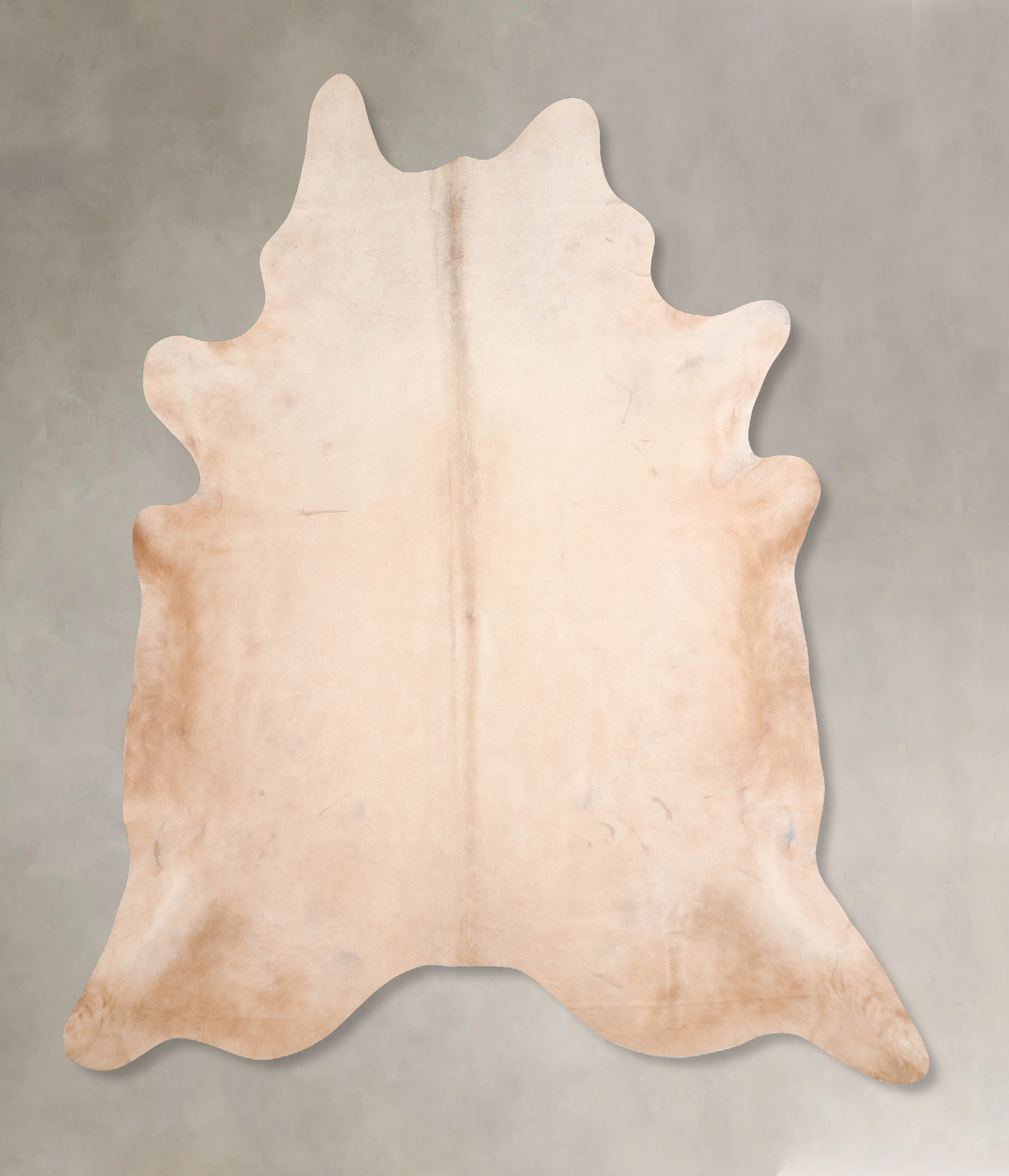 Beige XX-Large Brazilian Cowhide Rug 7'8"H x 7'0"W #A30988 by Hudson H