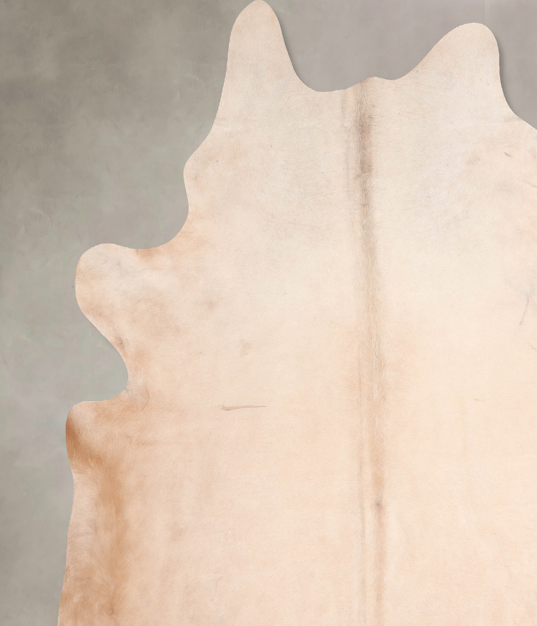 Beige XX-Large Brazilian Cowhide Rug 7'8"H x 7'0"W #A30988 by Hudson H