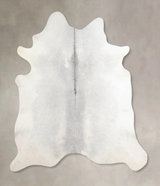 Medium Grey X-Large Brazilian Cowhide Rug 6'11"H x 6'5"W #A30994 by Hudson Hides
