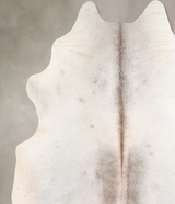 Grey with Beige X-Large Brazilian Cowhide Rug 7'0"H x 6'1"W #A31014 by Hudson Hides