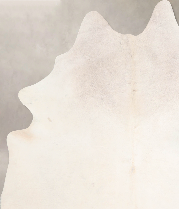 Ivory with Beige X-Large Brazilian Cowhide Rug 7'3"H x 6'2"W #A31026 by Hudson Hides