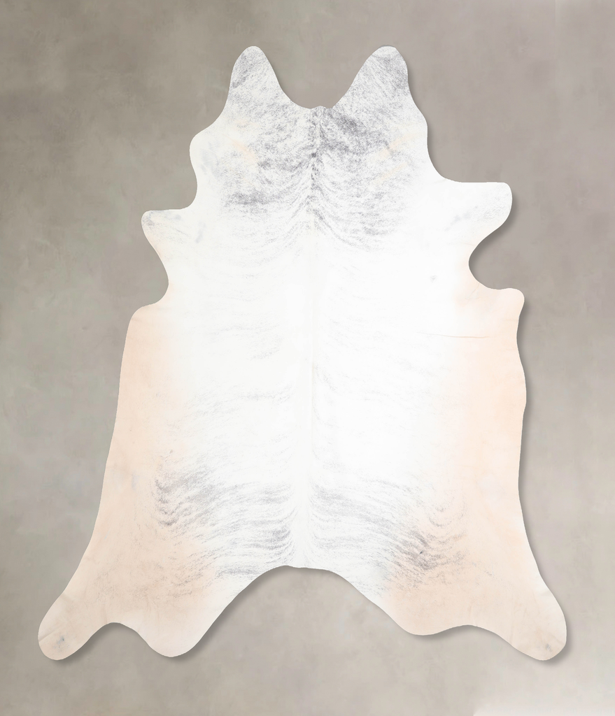 Grey Brindle XX-Large Brazilian Cowhide Rug 8'1"H x 7'7"W #A31064 by Hudson Hides
