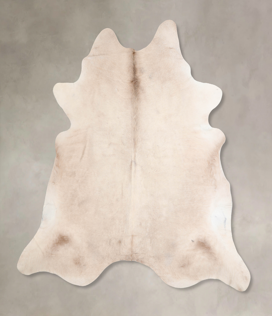Champagne XX-Large Brazilian Cowhide Rug 7'10"H x 7'7"W #A31070 by Hudson Hides