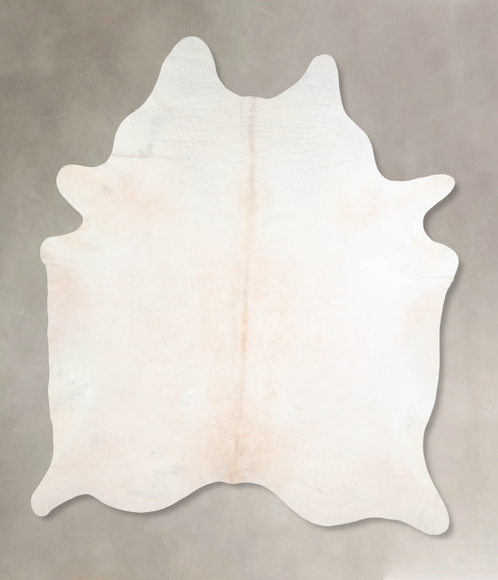 Ivory with Beige XX-Large Brazilian Cowhide Rug 8'4"H x 7'1"W #A31078 by Hudson Hides
