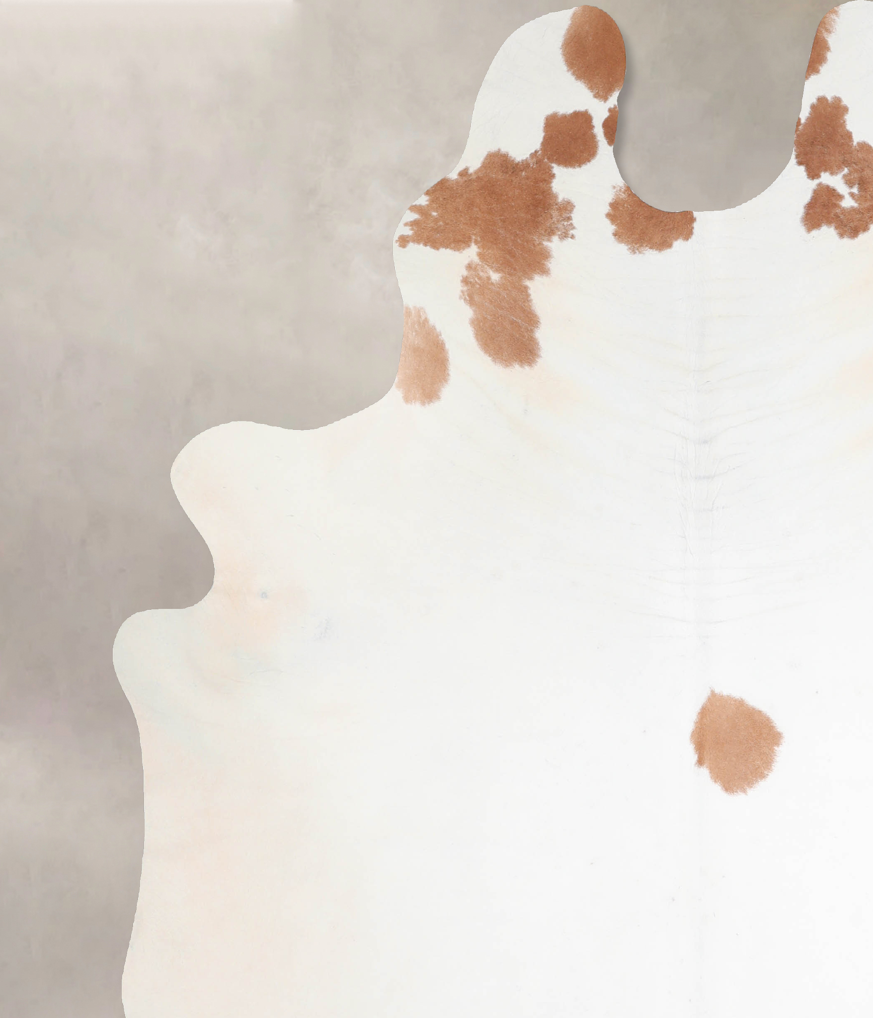 Beige and White Cowhide Rug #A31081