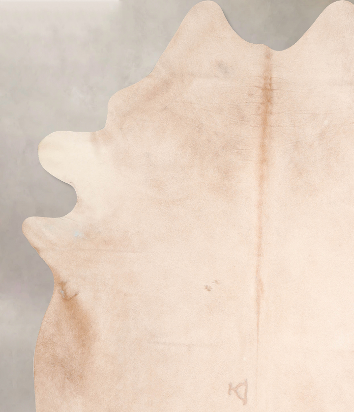 Beige XX-Large Brazilian Cowhide Rug 7'9"H x 6'10"W #A31104 by Hudson Hides