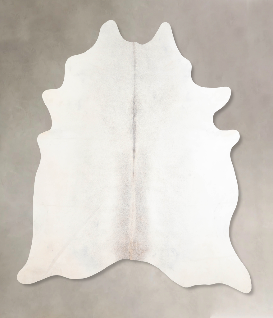 Light Grey X-Large Brazilian Cowhide Rug 7'1"H x 6'4"W #A31109 by Hudson Hides