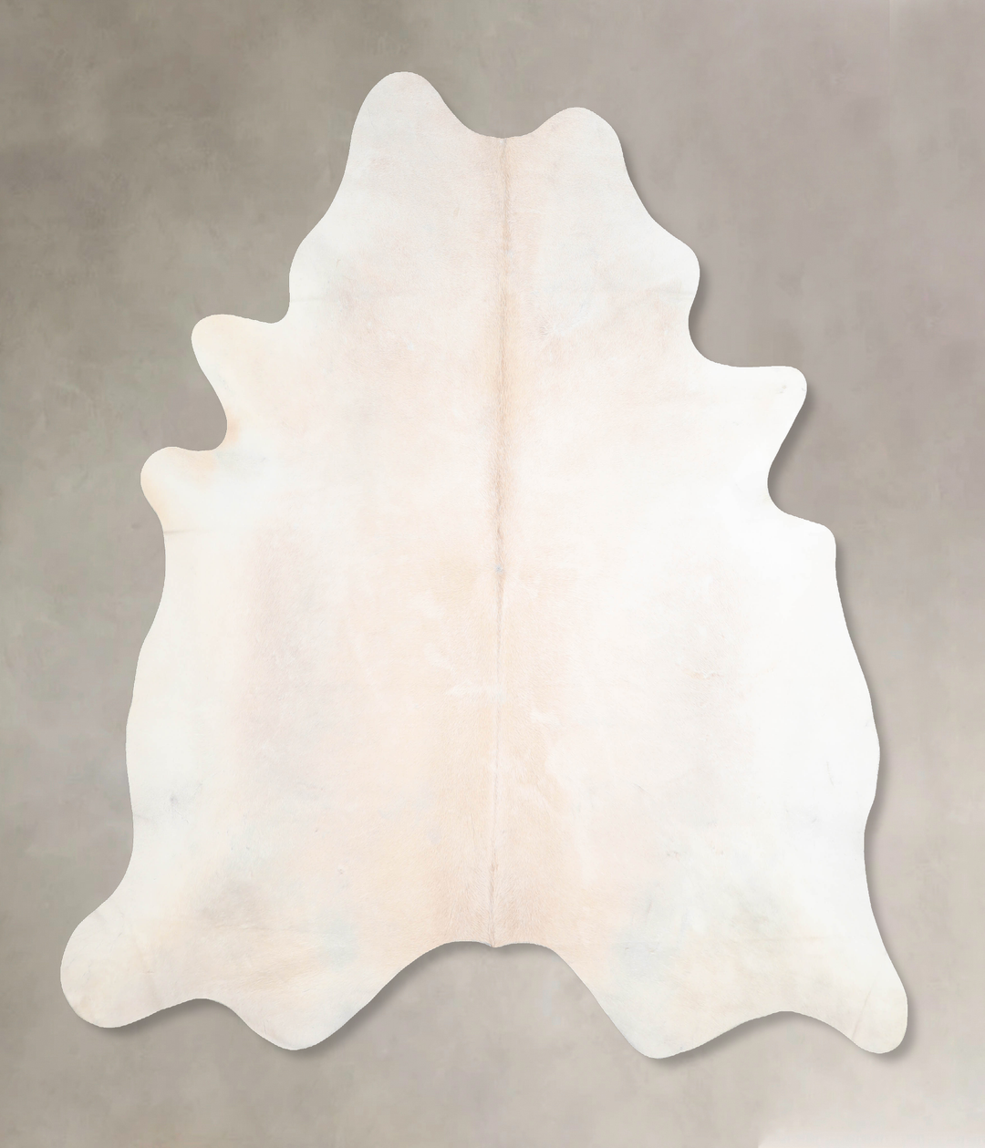Ivory with Beige XX-Large Brazilian Cowhide Rug 7'6"H x 6'9"W #A31136 