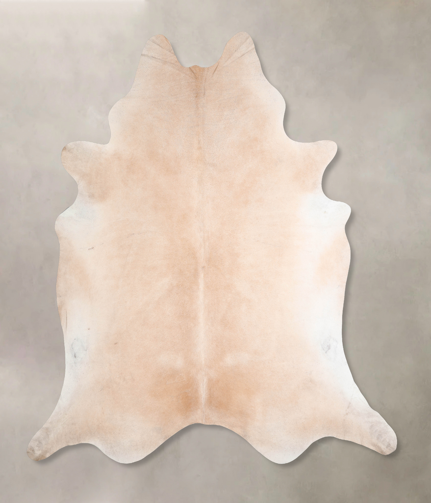 Beige XX-Large Brazilian Cowhide Rug 8'3"H x 7'11"W #A31157 by Hudson Hides