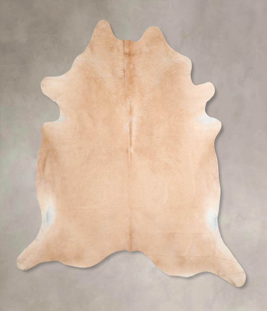 Beige XX-Large Brazilian Cowhide Rug 8'3"H x 7'7"W #A31164 by Hudson Hides
