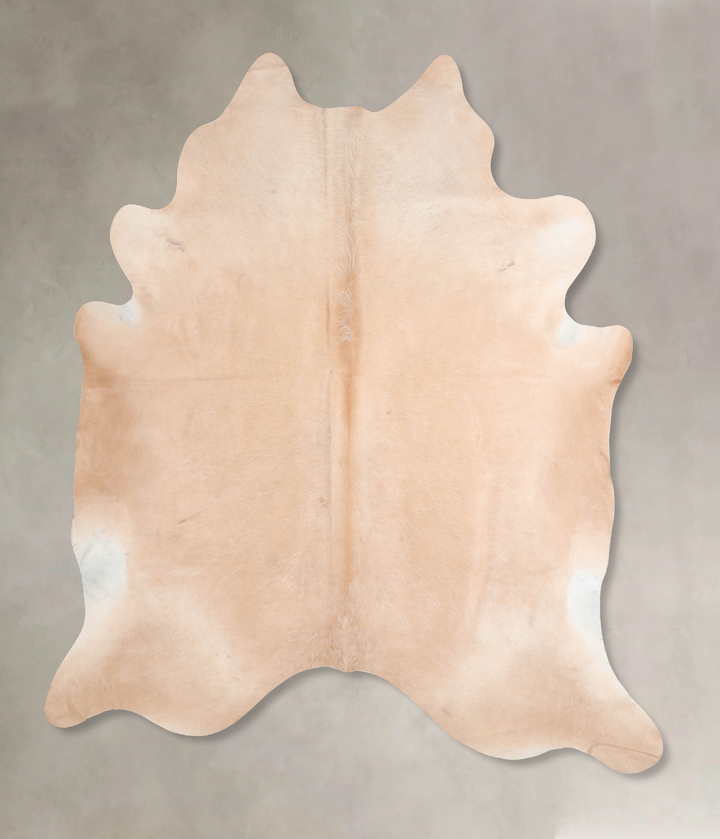 Beige XX-Large Brazilian Cowhide Rug 7'6"H x 6'10"W #A31177 by Hudson Hides