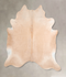 Beige XX-Large Brazilian Cowhide Rug 7'6