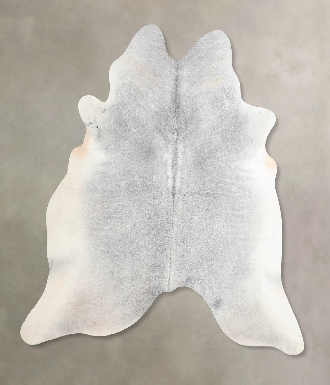 Medium Grey X-Large Brazilian Cowhide Rug 6'8"H x 6'10"W #A31181 by Hu