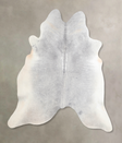 Medium Grey X-Large Brazilian Cowhide Rug 6'8"H x 6'10"W #A31181 by Hudson Hides