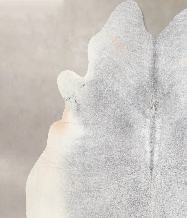 Medium Grey X-Large Brazilian Cowhide Rug 6'8"H x 6'10"W #A31181 by Hudson Hides