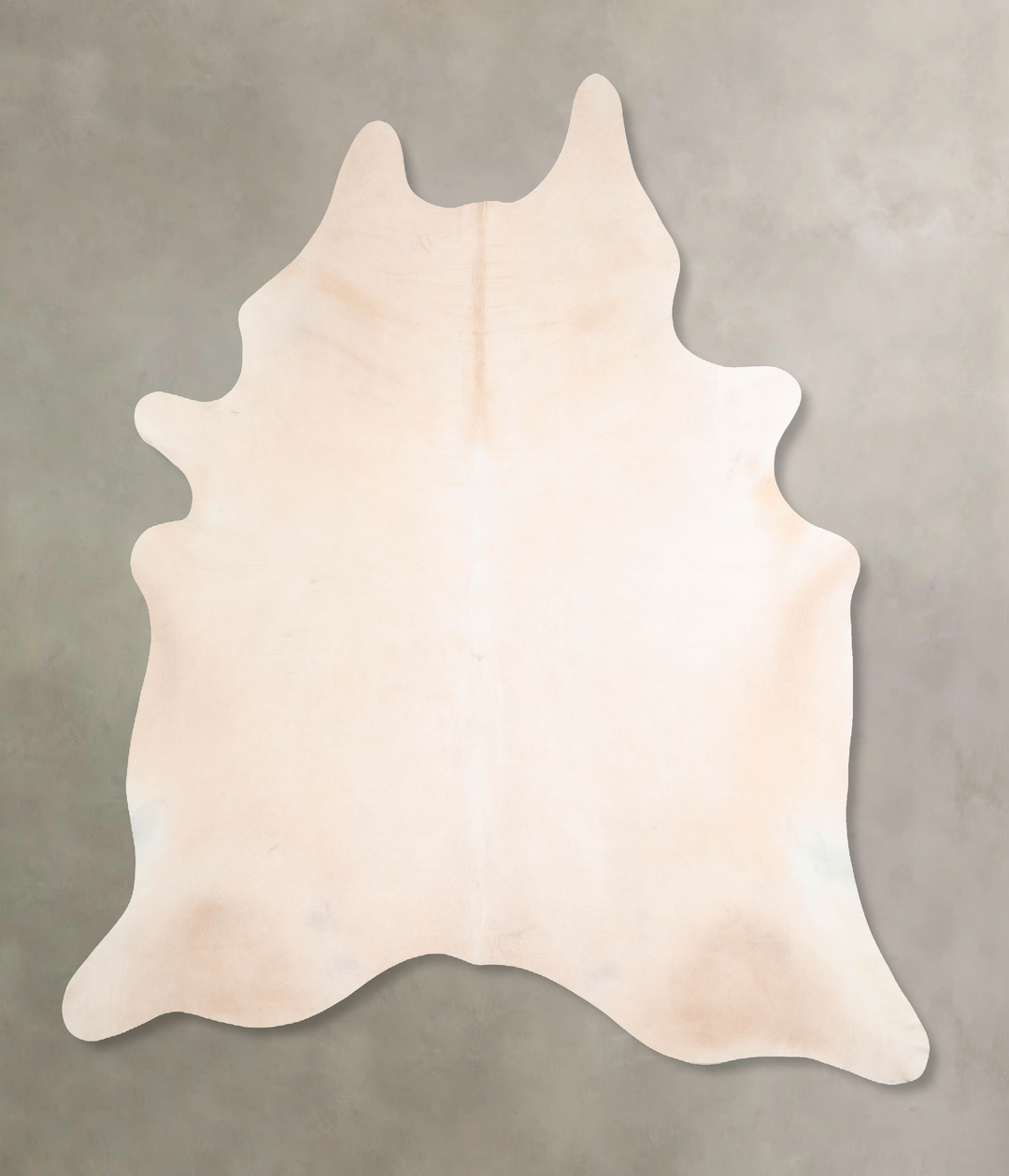 Ivory with Beige XX-Large Brazilian Cowhide Rug 7'10"H x 6'10"W #A3119