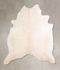 Ivory with Beige XX-Large Brazilian Cowhide Rug 7'6
