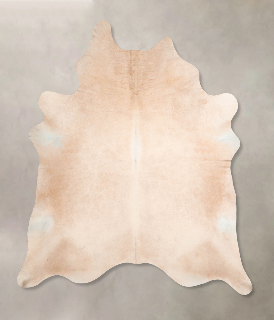 Beige XX-Large Brazilian Cowhide Rug 7'11"H x 6'9"W #A31212 by Hudson Hides