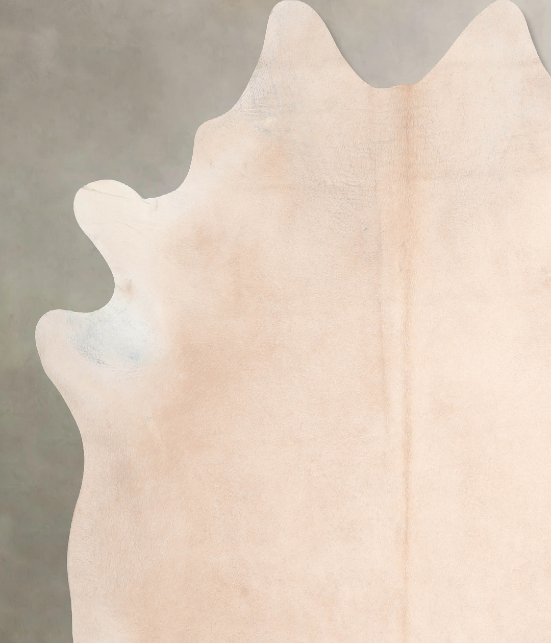 Beige X-Large Brazilian Cowhide Rug 7'0"H x 6'9"W #A31221 by Hudson Hi