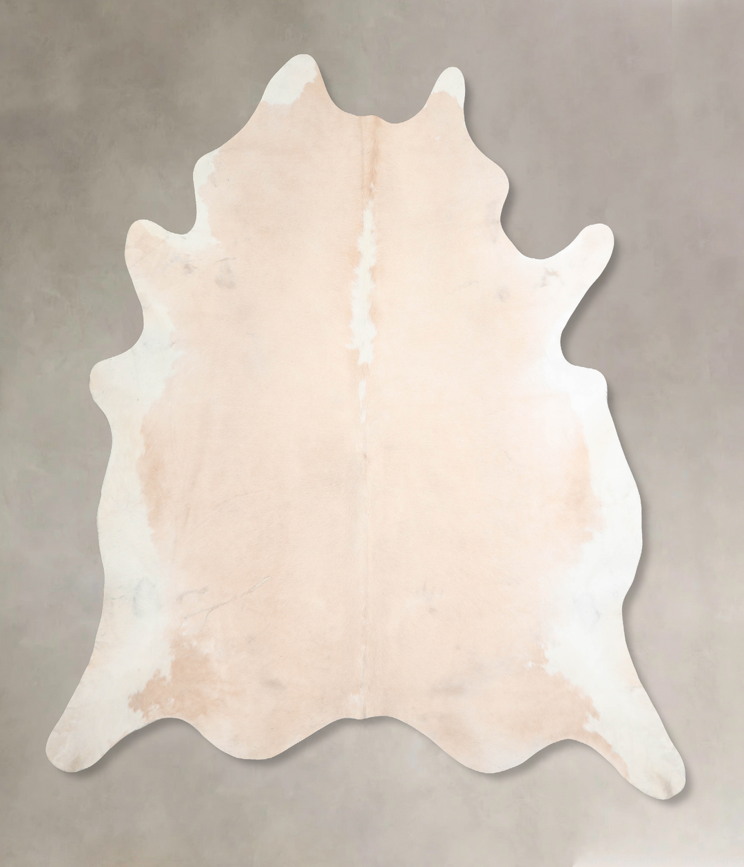 Beige XX-Large Brazilian Cowhide Rug 7'11"H x 7'1"W #A31224 by Hudson 