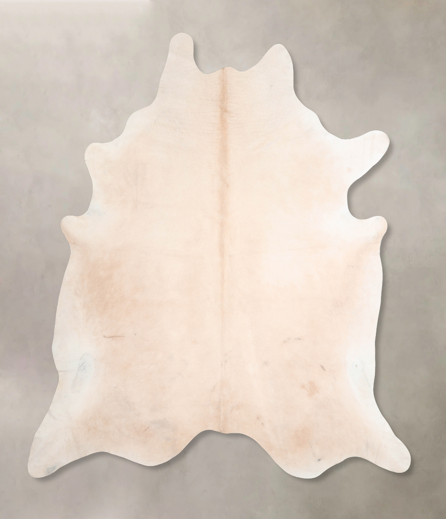 Beige XX-Large Brazilian Cowhide Rug 8'2"H x 7'7"W #A31240 by Hudson Hides