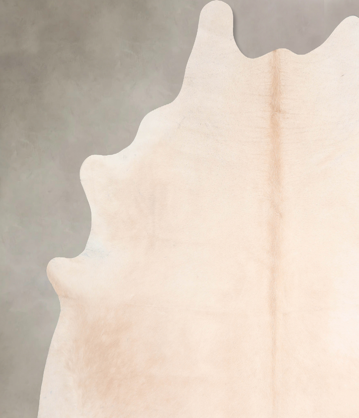 Beige XX-Large Brazilian Cowhide Rug 8'2"H x 7'7"W #A31240 by Hudson Hides