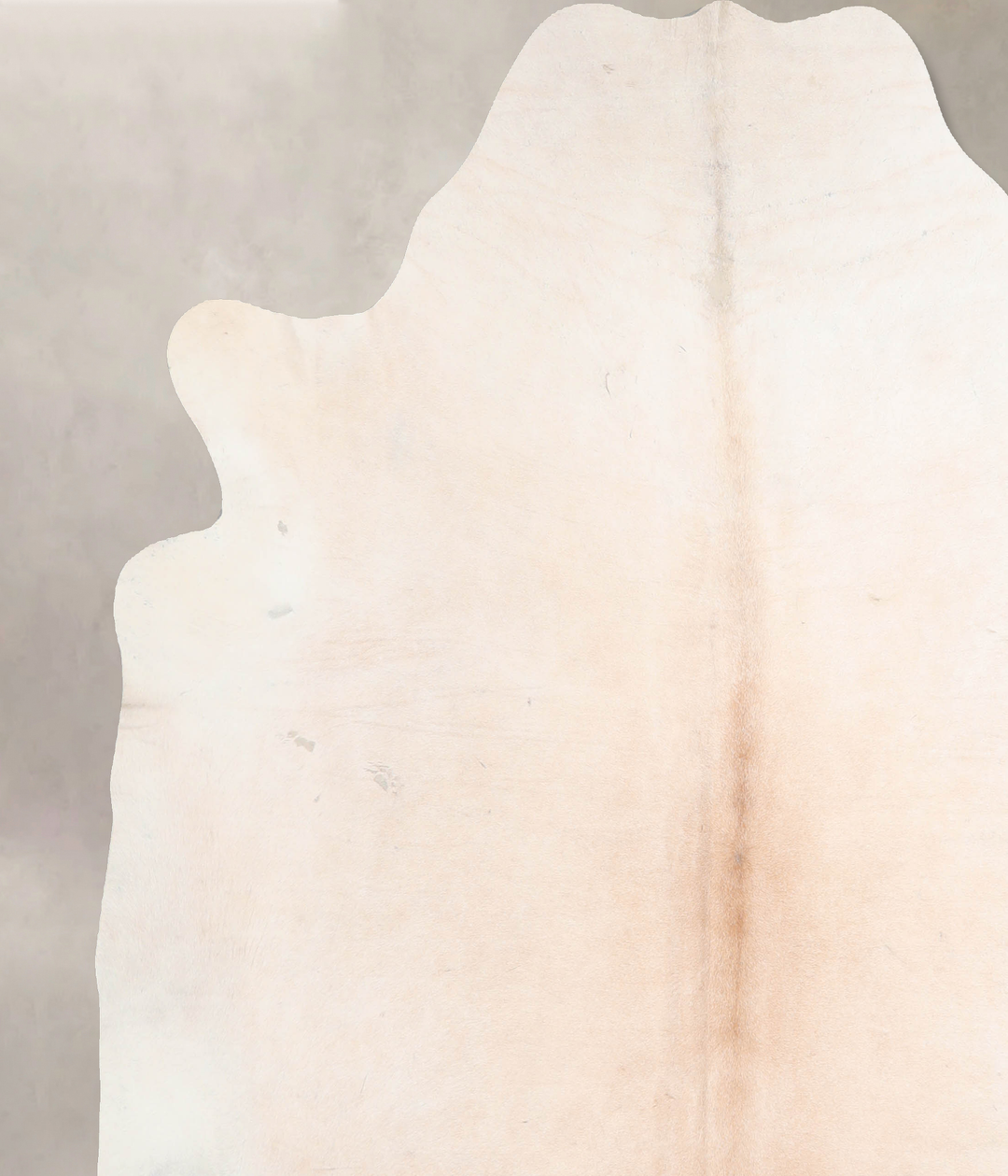 Ivory with Beige XX-Large Brazilian Cowhide Rug 7'5"H x 6'9"W #A31244 
