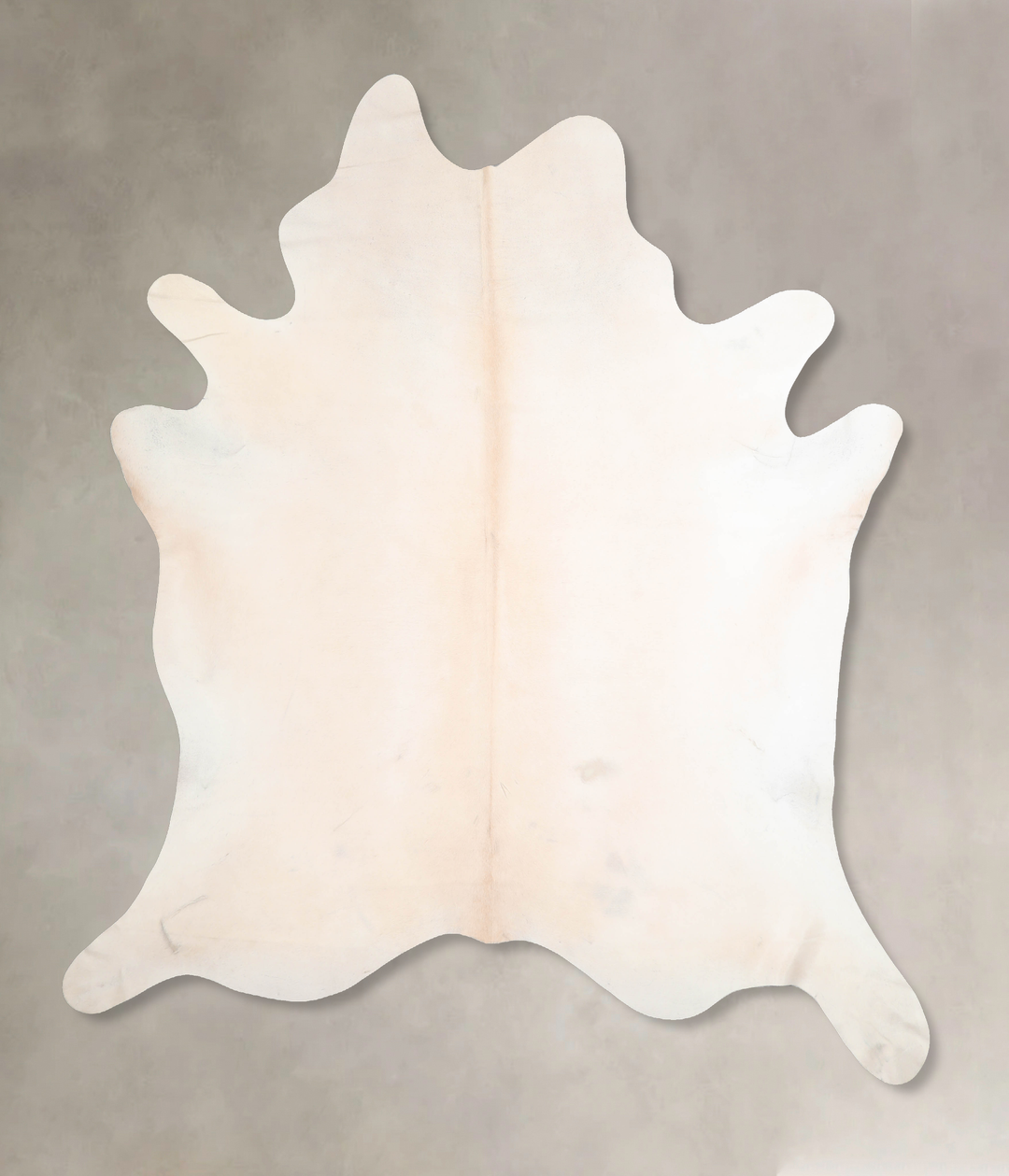 Ivory with Beige XX-Large Brazilian Cowhide Rug 8'6"H x 7'4"W #A31248 