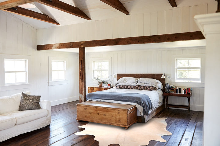 Palomino X-Large Brazilian Cowhide Rug 7'1"H x 6'2"W #A31270 by Hudson Hides